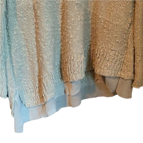 Chico’s metallic asymmetric knit sweater.‎ - Picture 11 of 12